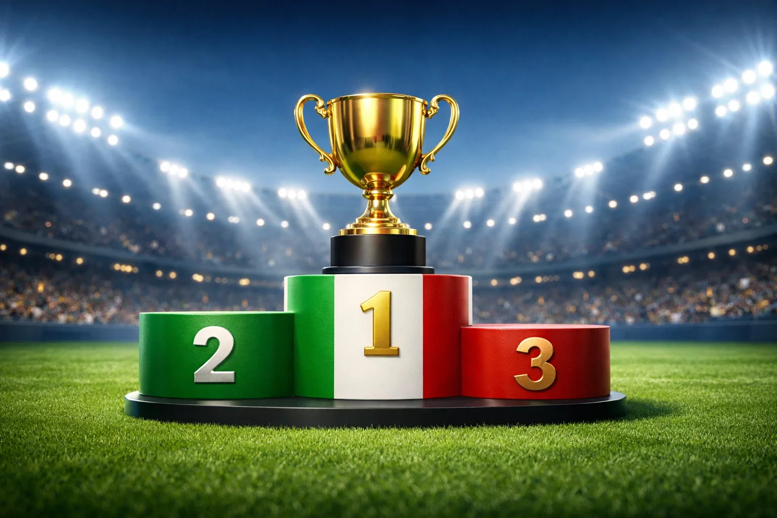 Podio con simboli dei migliori bookmaker italiani autorizzati