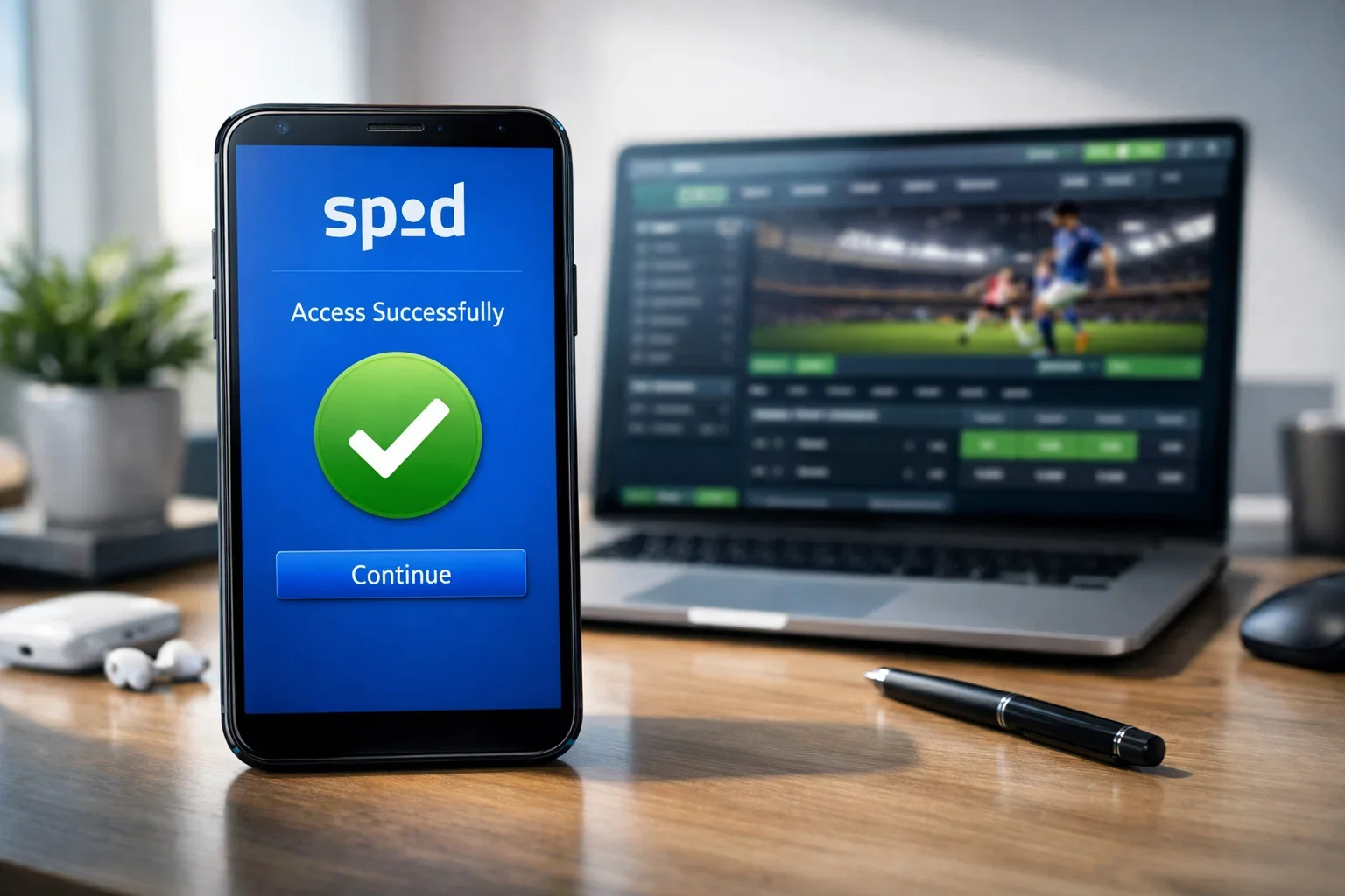 Smartphone con autenticazione SPID per sito scommesse