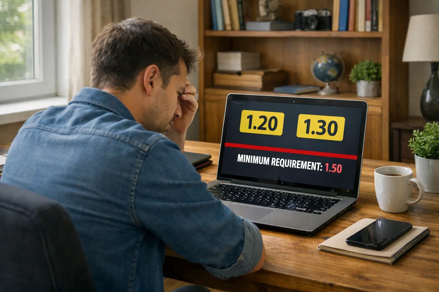 Persona frustrata che guarda quote su schermo