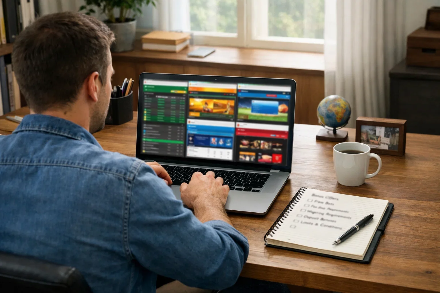 Persona che gestisce conti su diversi bookmaker legalmente