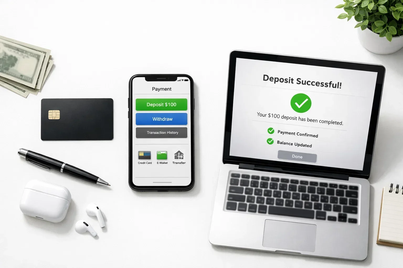 Diverse opzioni di pagamento: carta, smartphone e wallet